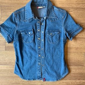 Levi western style button down shirt